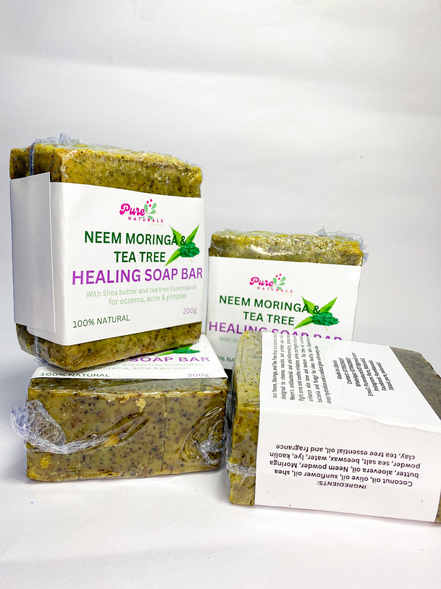 Neem Moringa and Teatree Healing soap Bar