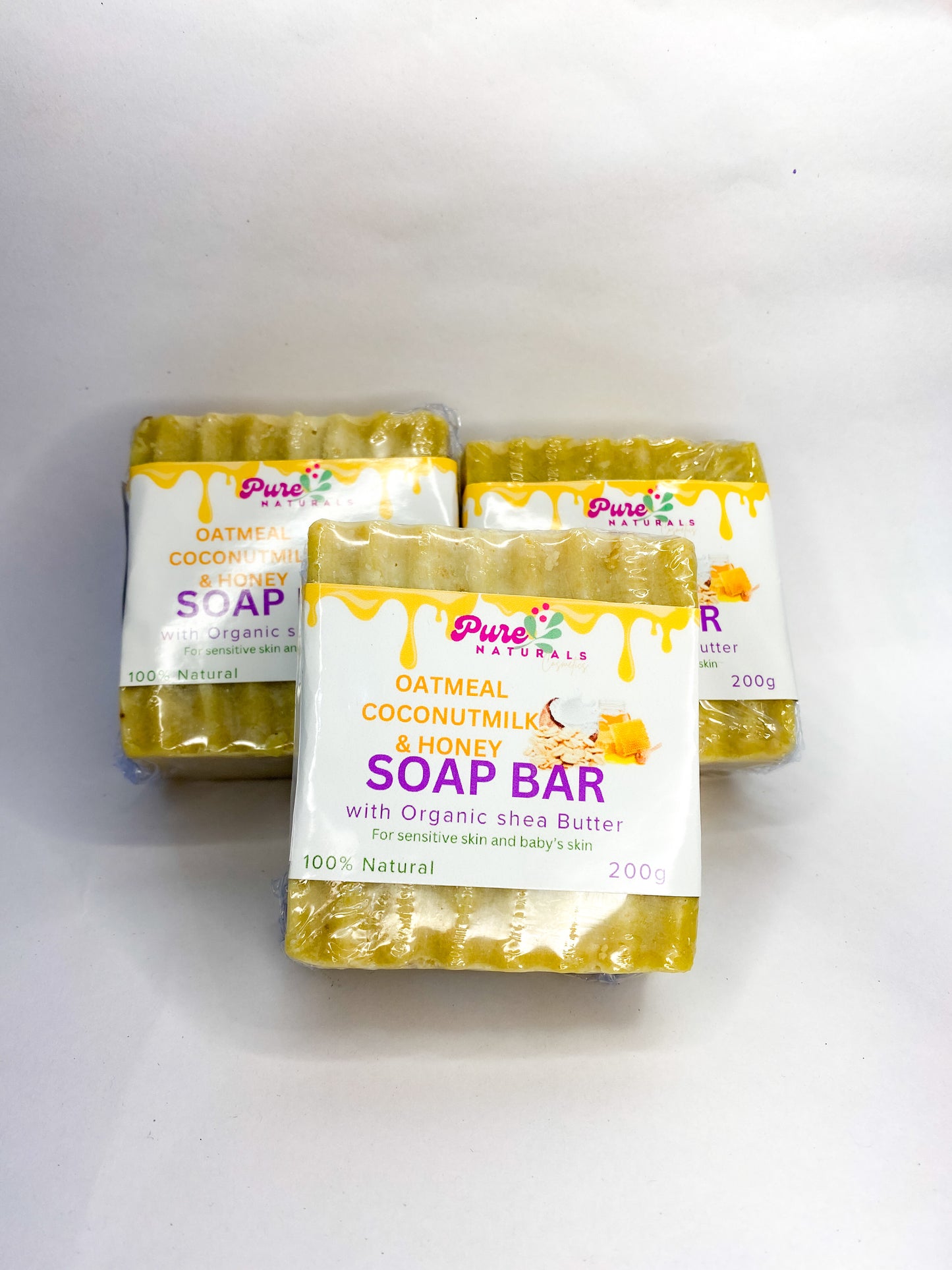 Oatmeal coconut milk and Honey soap bar