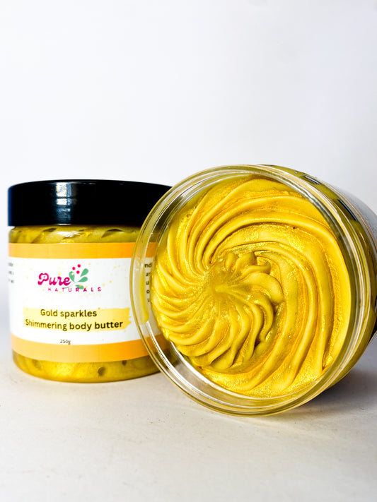 Gold Sparkles Shimmering body butter
